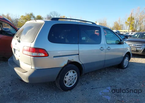 2003 Toyota Sienna Le из США, поврежденный, VIN 4T3ZF13CX3U534124